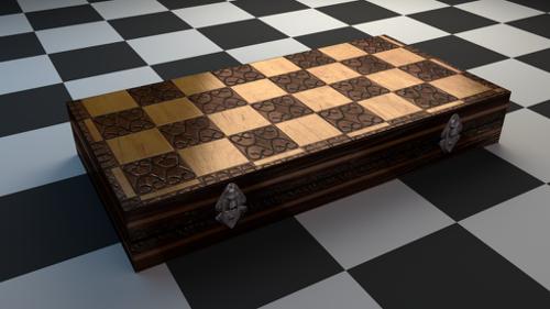 Wooden, handcrafted Chessboard preview image